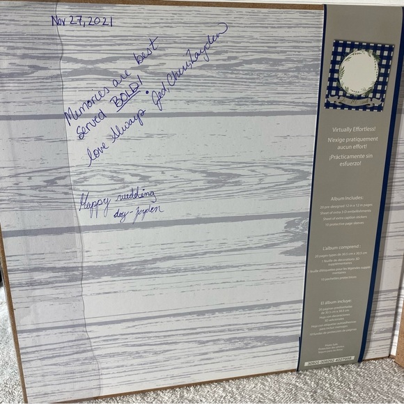 C.R. Gibson 12X12 Complete Scrapbook Wedding Scrapbook - Picture 6 of 14